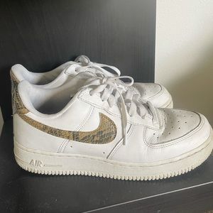 Nike AF1 in Ivory Snake